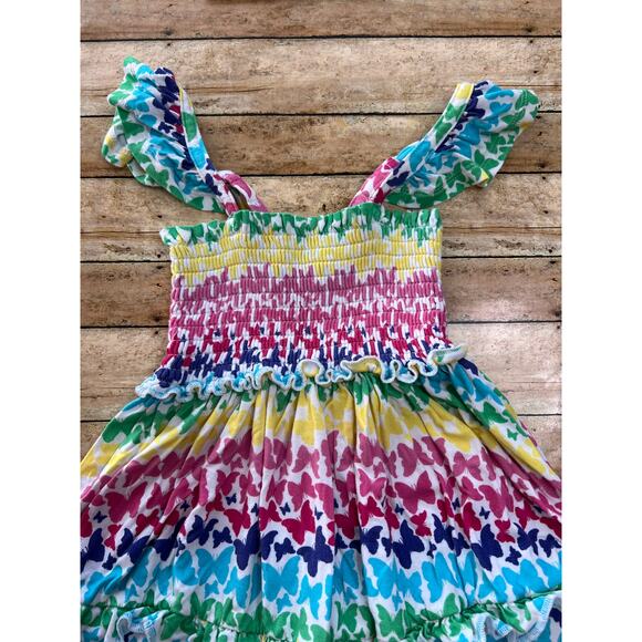 Posh Peanut Rainbow Butterfly Bamboo Twirl Dress 5/6 - Picture 3 of 8